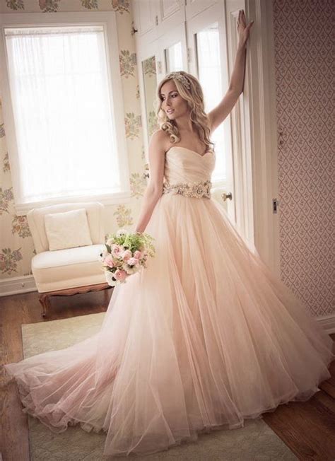 Blush Color Wedding Dress